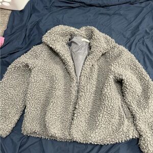 Style Me Gray Teddy Jacket